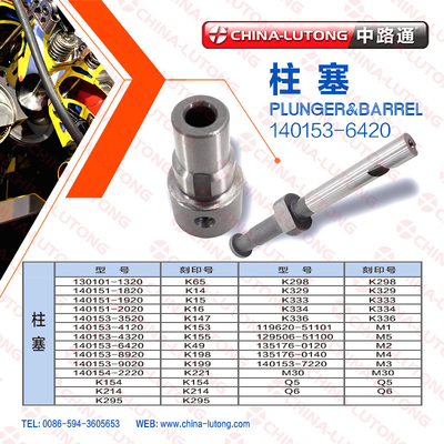 barril de calidad superior del émbolo para el émbolo yanmar y barril 140153-6420 K49 para la bomba yanmar del inyector del motor diesel de 3 cilindros