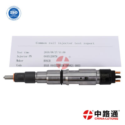 inyector common rail 0445120078 Inyector de combustible diésel 0445120078 para inyector Bos-ch Motor FAW de alta calidad y duradero