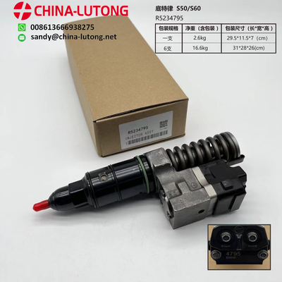 adecuado para Detroit Diesel Injector S60 inyector R5234795 5234795 para Freightliner Kenworth Peterbilt Volvo Detroit serie 60 motor