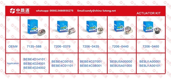 nuevo actuador de válvulas de solenoide 7206-0435 piezas de inyector de tren común válvula de control 7206-0435 para Delphi Volvo en stock