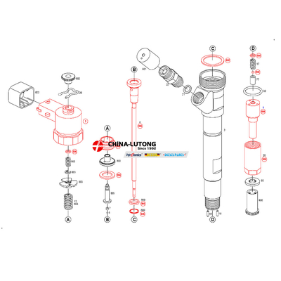 0 445 110 064 Inyector Diesel Inyector 0 445 110 064 0986435147 para el Hyundai KIA Carens para el HYUNDAI Santa Matrix KIA