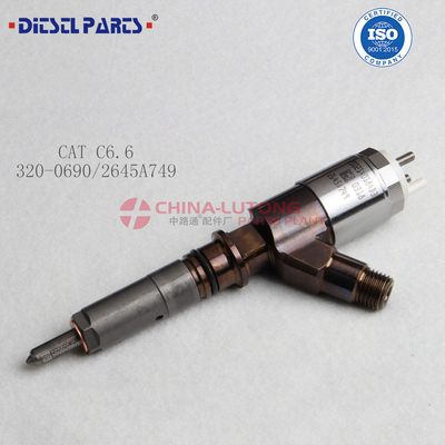 320-0690 Inyector de combustible 320-0690 10r-7673 Adaptado para el motor C6.6 320-0690 Inyector de combustible del tren común 10R-7673 320-0690 para Caterpillar Cat 928H 928HZ 928HZ