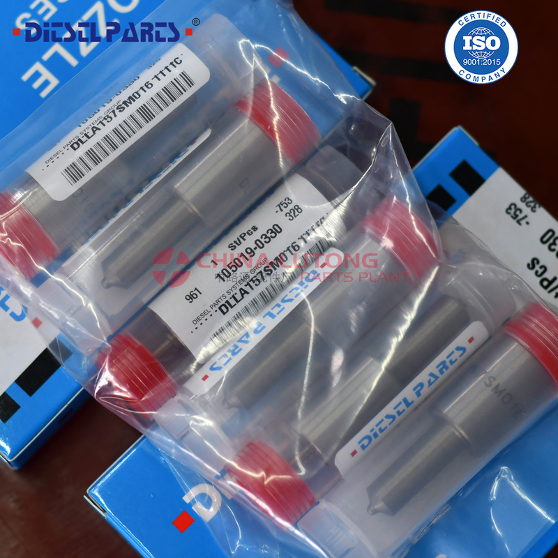 Boquilla diésel de acero de alta velocidad DLLA157SM016 Boquilla de inyector de combustible DLLA157SM016 para Mitsubishi Fuso Super Great 8M20 6D24T fábrica 105019-0330 DLLA157SM016